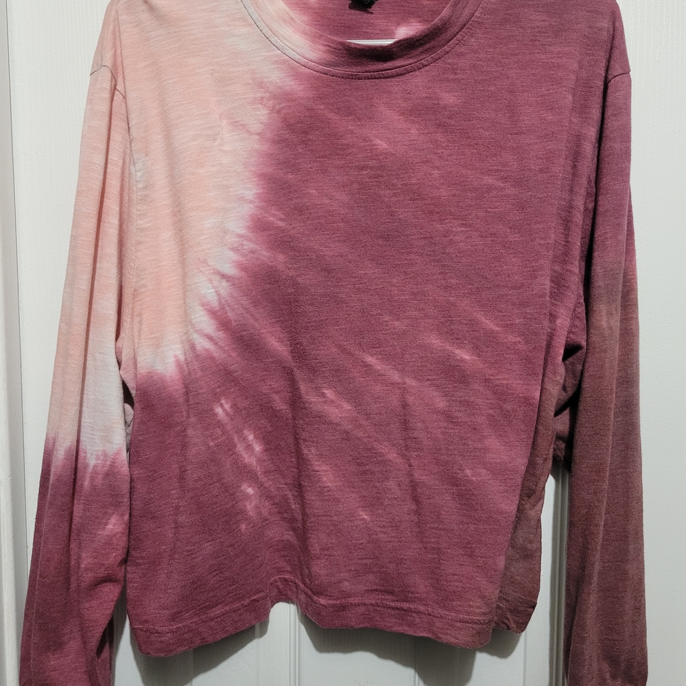 Wild Fable Pink Tie-Dye Long Sleeve Tee